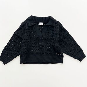 mirror bae 透かし編み襟 トップス 90