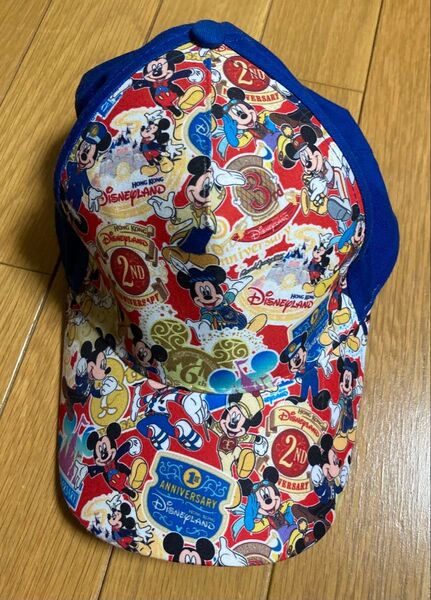 香港ディズニーランド限定 10周年キャップ ミッキーマウス 帽子