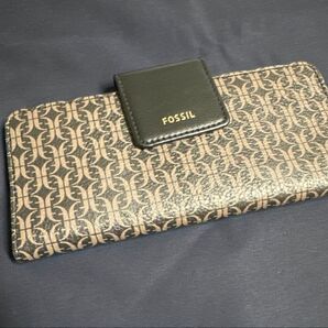 ★新品★ Fossil フォッシル カードケース パスケース マディソン マルチファンクション ブラウン/ブラック