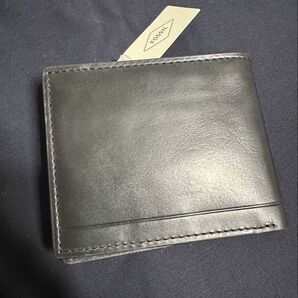 ★新品★ Fossil フォッシル 二つ折り財布 折りたたみ財布 財布 アレン RFID レザー トラベラー ブラック