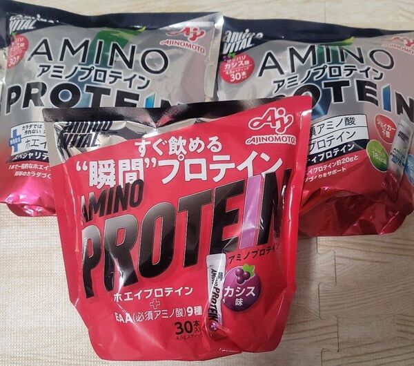 アミノバイタル アミノプロテイン カシス味 30本入り