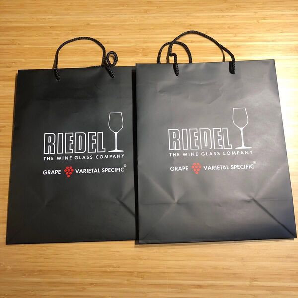 【2点セット】Riedel リーデル ショップ袋 ショッパー 紙袋 手提げ
