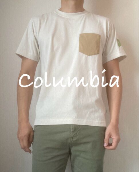 【columbia】T-Shirt/Beige/M