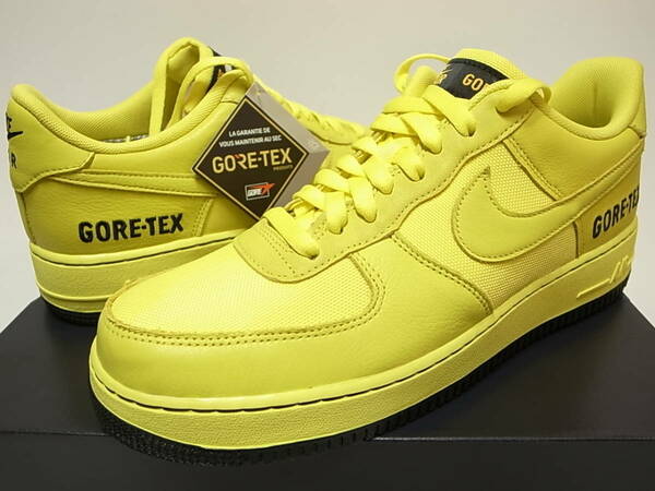 【送料無料】NIKE AIR FORCE 1 GTX GORE-TEX ゴアテックス DYNAMIC YELLOW/BLACK 黄色 ダイナミックイエロー限定 CK2630-701 US7/25cm 新品