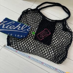 【ノベルティ】キールズクリスマス限定非売品!エコバッグ&ポーチ【未使用】セット トートバッグ 編みバッグ