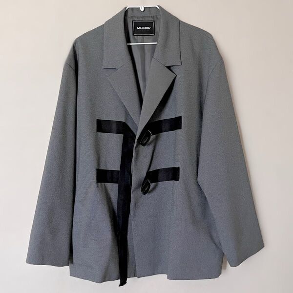 MILKBOY BELTED JK ジャケット グレー