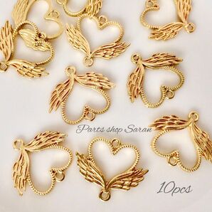 エンジェル ハート チャーム 10個 No.162