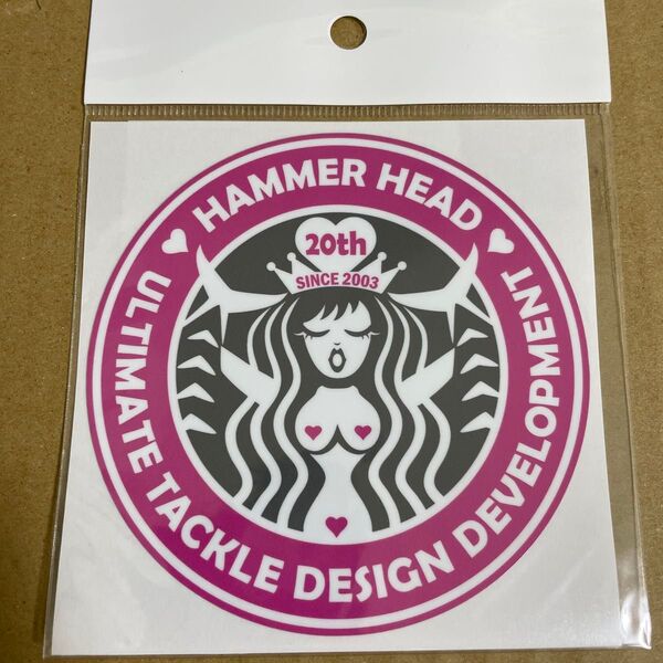 ハンマーヘッド 20th アニバーサリーステッカー 外径 100mm ★ HAMMER HEAD