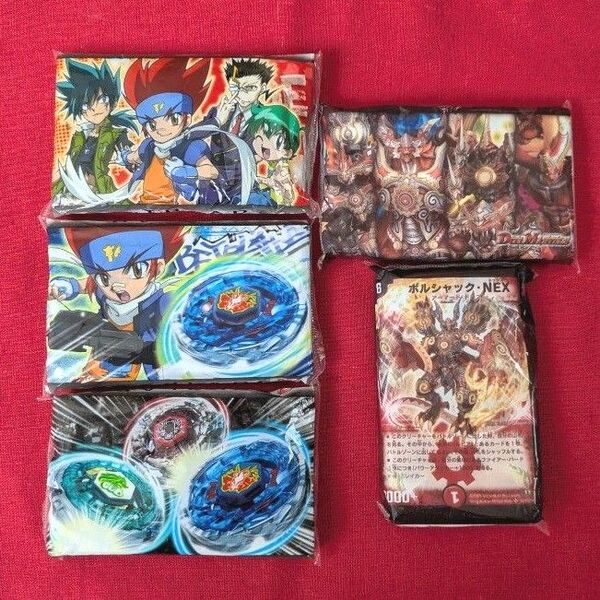 ベイブレード デュエルマスターズ 水に流せるティッシュ プリント入り 5個 入園準備 ポケットティッシュ