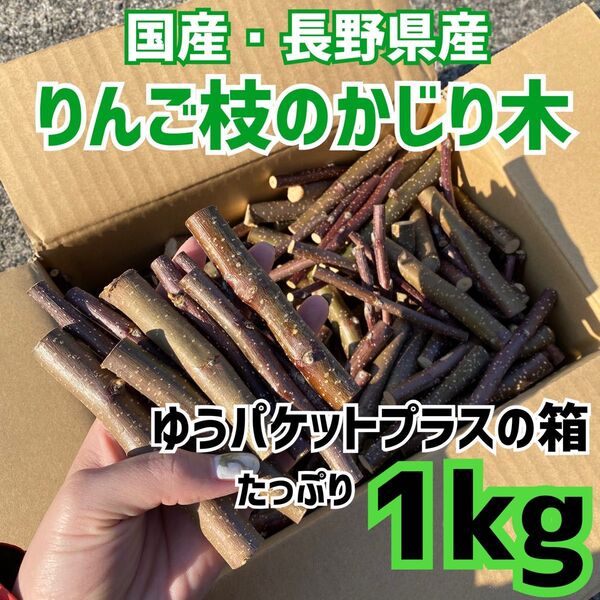 ★大量 りんご かじり木 1kg 箱いっぱい うさぎ チンチラ ハムスター 小動物 齧歯類 げっ歯類 ストレス発散 おもちゃ 23