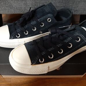 半額 別注 CONVERSE ALL STAR OX スエード 黒 22cm