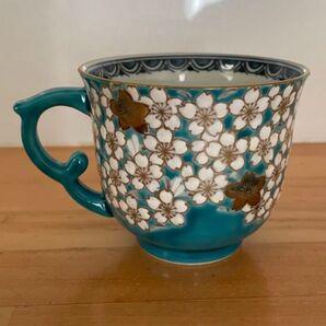 新品未使用 京焼 清水焼 桜模様 マグカップ