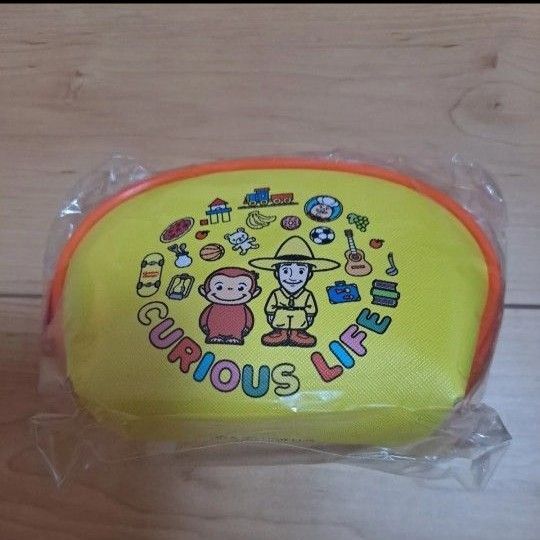 おさるのジョージ ポーチ ラウンド マルチポーチ 化粧ポーチ 小物入れ