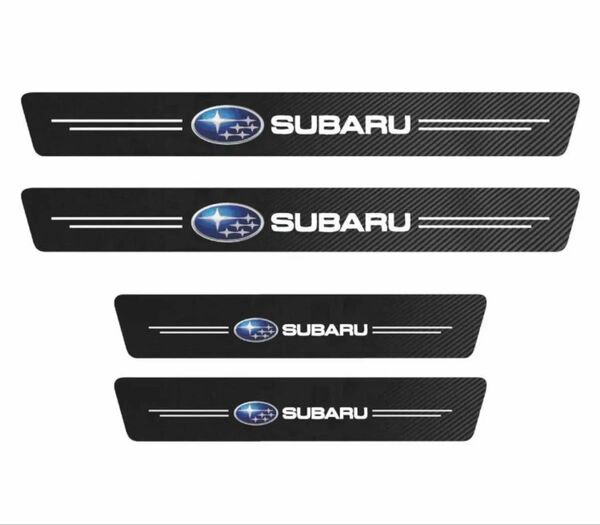 SUBARUドア スカッフプレート サイドステップガード 車ドアガードステッカー