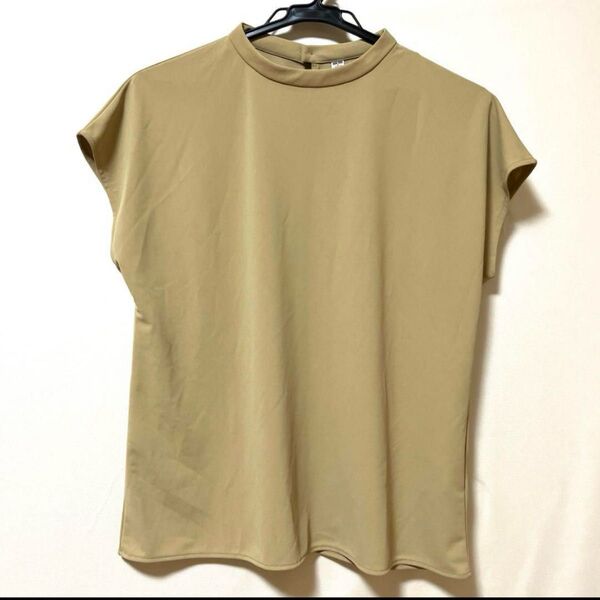 クレープジャージースタンドカラーT