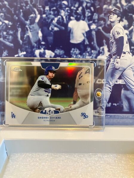 【リフラクター】TOPPS BOX 50/50 大谷翔平カード50/50 topps box Chrome SB#50 50盗塁