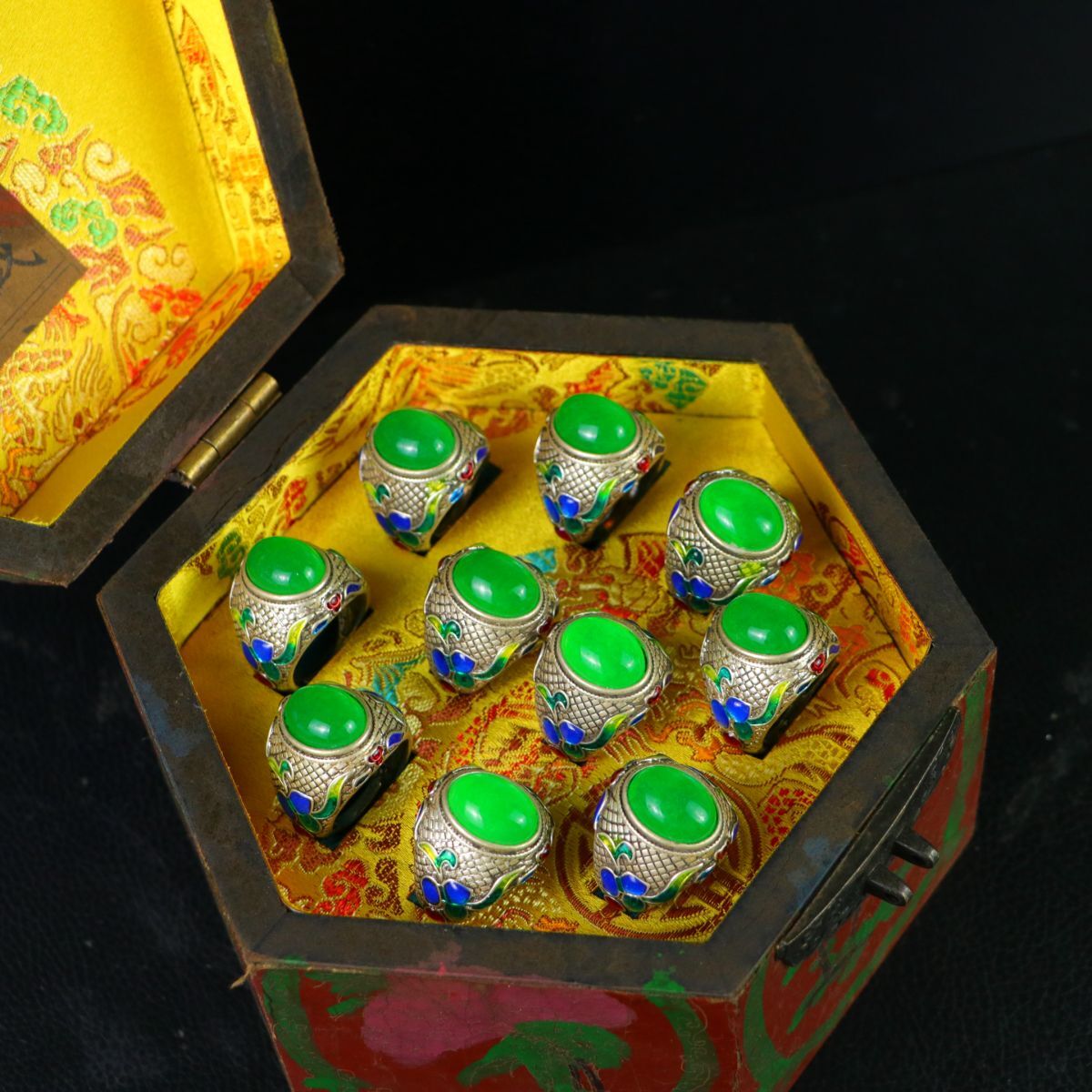 中国美術品・清代乾清宮蔵・天然石夜明珠六粒・極美品絶品・風水置物・ 擺件・古賞物 伝蔵】中国古美術品 清代乾清宮蔵官邸・超大型天然石夜明珠集