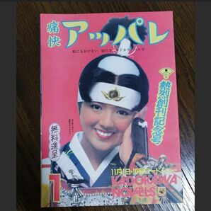 薬師丸ひろ子☆痛快アッパレ☆カドカワノベルズ冊子☆貴重 昭和レトロ 女優 歌手 80s レア グッズ