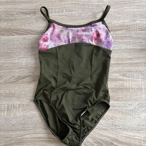 スカーレットピィーカブ グリーン 花柄 レオタード