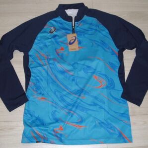 新品 アシックス ストレッチ ハーフジップ トレーニング ジャケット シャツ 2XL