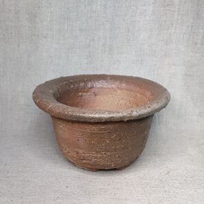 焼締植木鉢 唐津焼 盆栽鉢 苔玉 ハンドメイド ミニサイズ 植木鉢