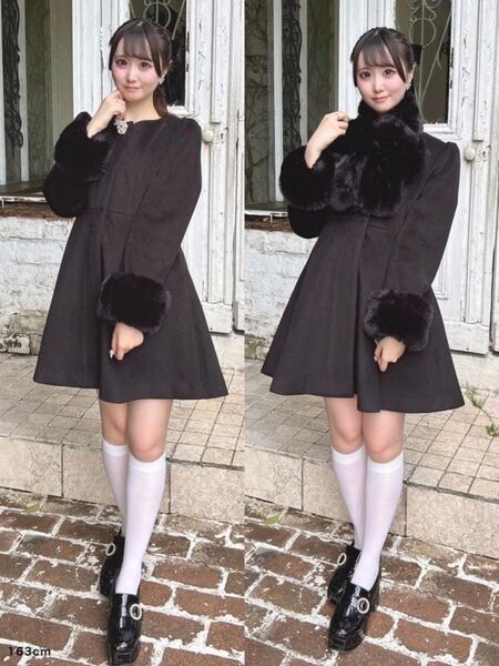 evelynリボンティペットコート