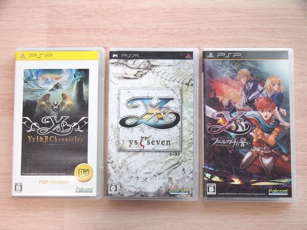 【PSP】イース Ys1&2/seven/フェルガナの誓い◆falcom/3本組