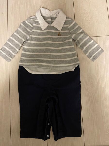 GAP ロンパース グレー ネイビー ギャップ
