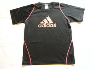 ★adidas アディダス★　160cm　黒色 半袖Ｔシャツ