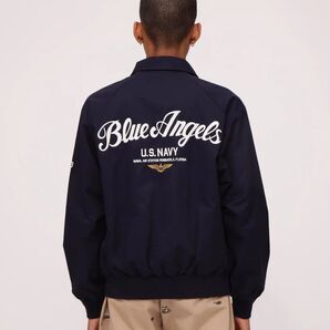 AVIREX 24SS ユーティリティジャケット ブルーエンジェルス L 新古品 ネイビー BLUE ANGELS アヴィレックス