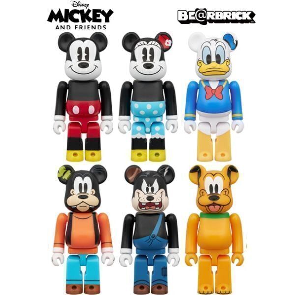 送料込★ベアブリック CHASE【ミッキー&フレンズ】★BE@RBRICK CHASE MICKEY MOUSE & FRIENDS★未開封インナーカートン(12個入)