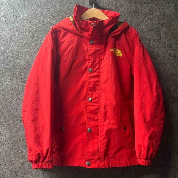 130㎝ THE NORTH FACE ノースフェイス マウンテンパーカー ナイロンジャケット キッズ レッド