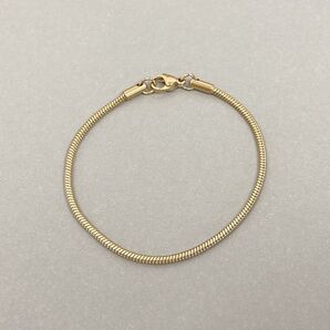 SALE☆スネークチェーンブレスレット/ゴールド S5951サージカルステンレス