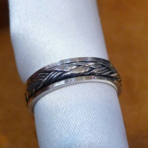 SR1915 кольцо серебряный 925. кольцо 15.5 номер spinner кольцо бесплатная доставка 