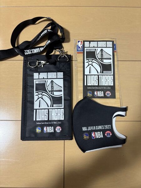 【未使用】2022 NBA ジャパンゲーム グッズ チケットホルダー マスク ステッカー