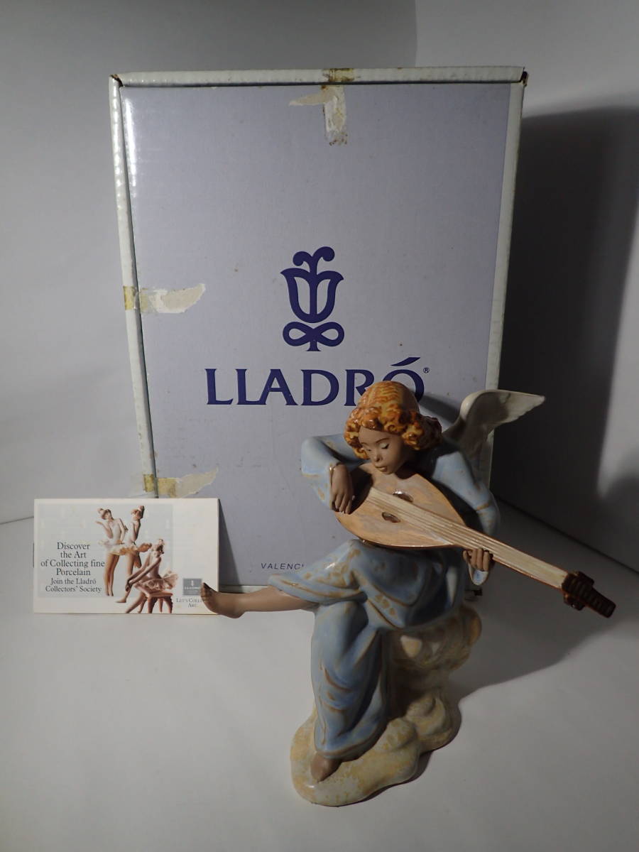 Y/ LLADRO リヤドロ  願いを込めて 鑑定書付き 土台付き 箱付き