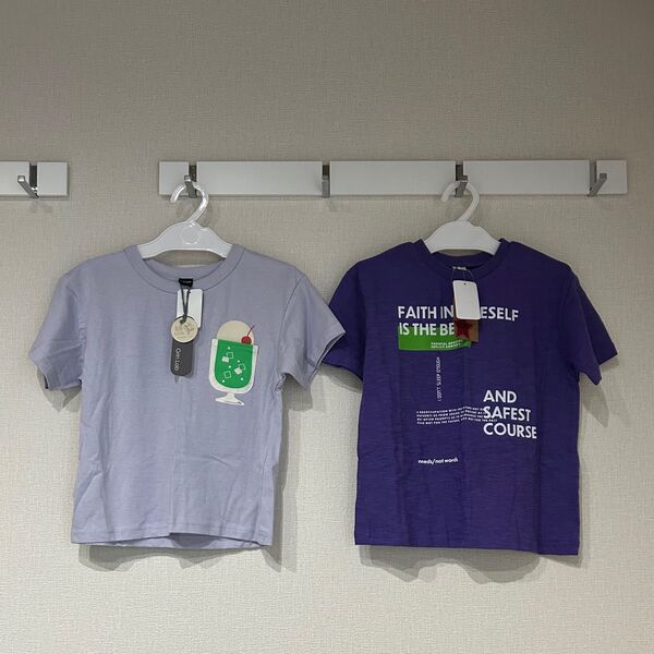 2着 新品 タグ付き Tシャツ シャツ トップス カットソー 上衣 上着 半袖 半そで 120 girl's ガールズ