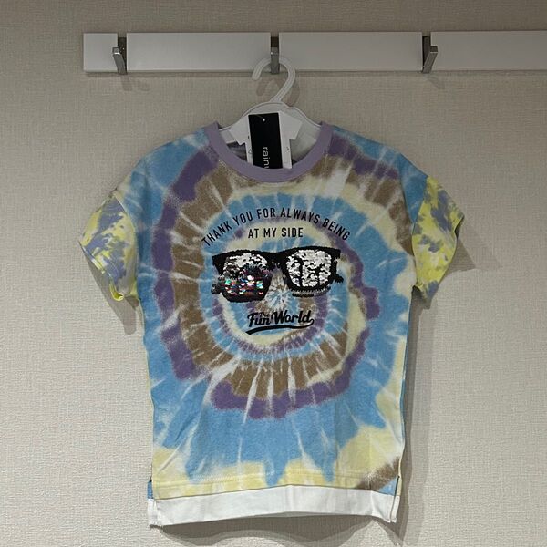 1着 新品 タグ付き Tシャツ シャツ トップス カットソー 上衣 上着 半袖 半そで 120 girl's ガールズ