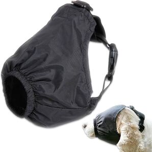 犬用マズル ペットマスク 口輪 目隠し しつけ ブラック XL