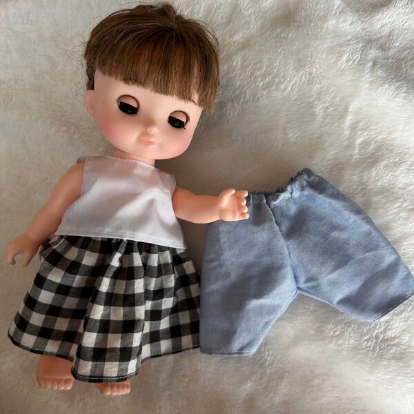ハンドメイド ソランちゃん服 メルちゃん服 スカート ズボン デニム ブラウス まとめ売り 着せ替え ソランちゃん メルちゃん