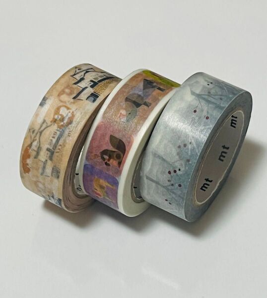 mt マスキングテープ 動物 3点 まとめ売り