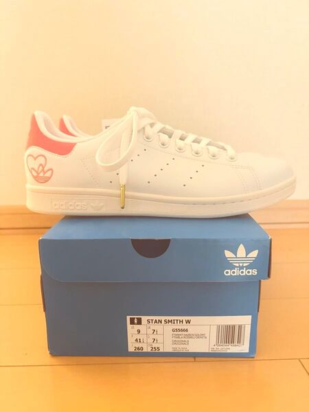 新品未使用 adidas スタンスミス W 26cm ホワイト/ピンク ハート