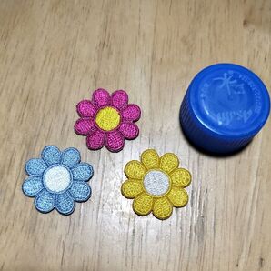 フラワー アイロンワッペン