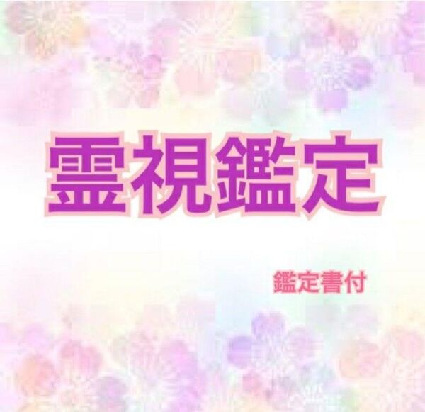 《期間限定価格》霊視鑑定 お悩み1件 鑑定書 送付