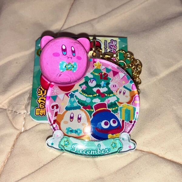星のカービィ バースデー ぷっクリアキーホルダー 12月 アクキー アクリル ストラップ マスコット