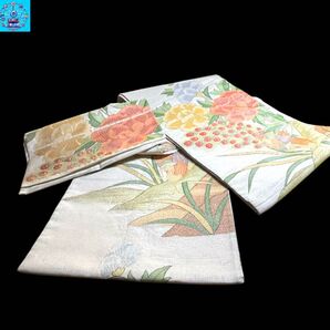 六通柄袋帯 孔雀華文様 金糸 振袖 黒留袖 色留袖 訪問着フォーマル パーティー