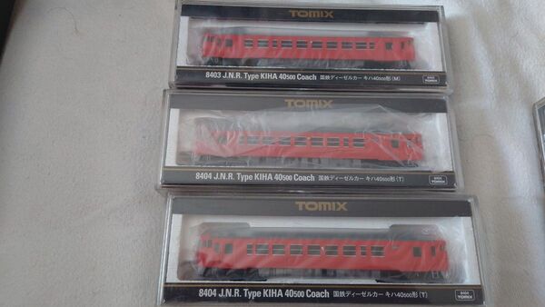 TOMIX 8403,8404 キハ40 500M車, T車×2 計3両