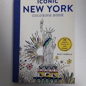 大人の塗り絵 Iconic New York Coloring Book ニューヨーク 塗り絵 24枚