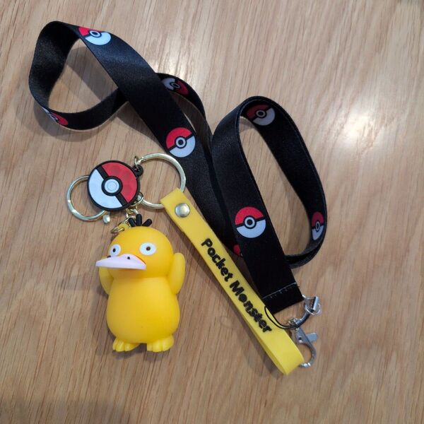 新品 ポケモン コダック まとめ売り ラバーストラップ ネックストラップ