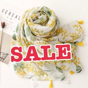 \大人気商品 期間限定SALE中 /ミモザ ストール春花柄 卒業式 入学式